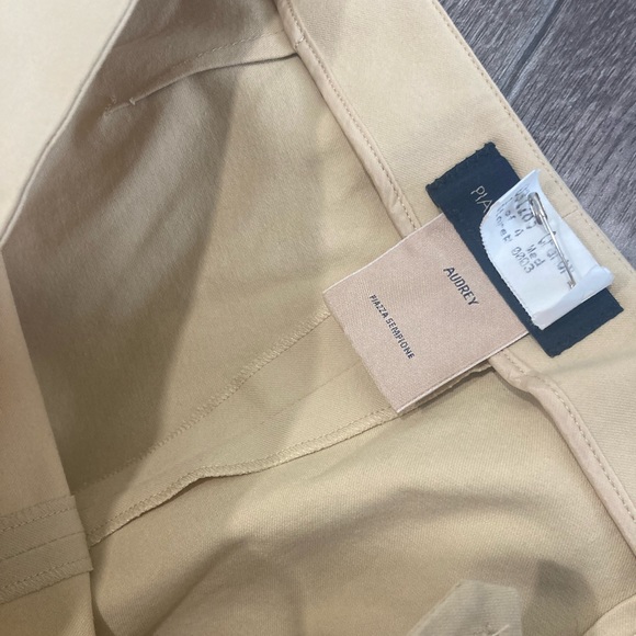 Piazza Sempione Audrey Straight Leg Pants Brown / Beige Size 42 Italian - Picture 10 of 16